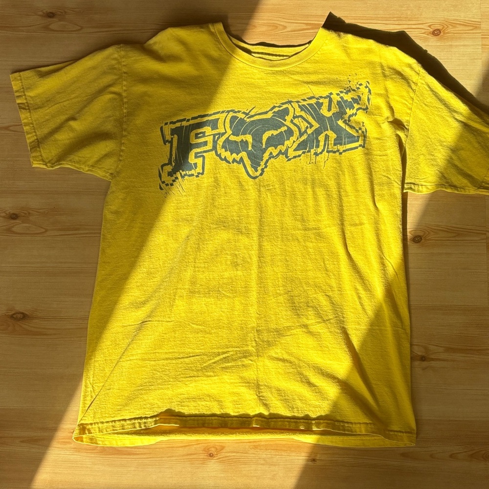 Fox Bright Yellow Graphic Tee
